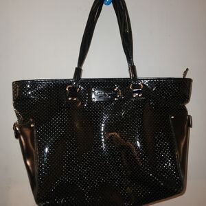 Black Studded Tote Bag